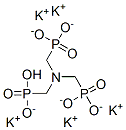 pentapotassium hydrogen [nitrilotris(methylene)]trisphosphonate Struktur