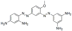 2-[(3,5-diaminophenyl)azo]-4-[(2,4-diaminophenyl)azo]anisole Struktur