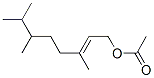 3,6,7-trimethyloct-2-en-1-yl acetate Struktur