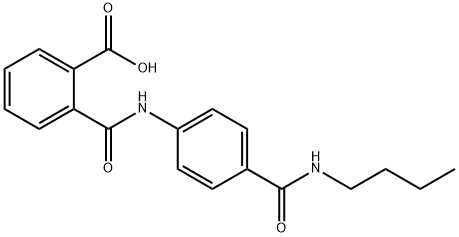 2-({4-[(BUTYLAMINO)CARBONYL]ANILINO}CARBONYL)-BENZOIC ACID Struktur