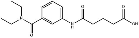 5-{3-[(DIETHYLAMINO)CARBONYL]ANILINO}-5-OXOPENTANOIC ACID Struktur