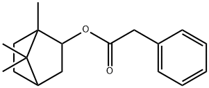 1,7,7-trimethylbicyclo[2.2.1]hept-2-yl phenylacetate Struktur