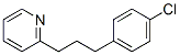 2-[3-(4-chlorophenyl)propyl]pyridine Struktur