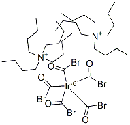 bis(tetrabutylammonium) pentabromocarbonyliridate  Struktur