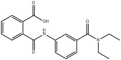 2-({3-[(DIETHYLAMINO)CARBONYL]ANILINO}CARBONYL)-BENZOIC ACID Struktur