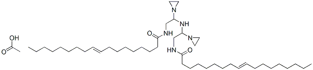 N,N'-[iminobis(ethyleneiminoethylene)]bis(octadec-9-enamide) monoacetate Struktur