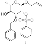 Allyl 3-O-benzyl-2-O-p-tolylsulfonyl-a-L-rhamnopyranoside Struktur