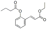 2-(3-ethoxy-3-oxoprop-1-enyl)phenyl butyrate Struktur