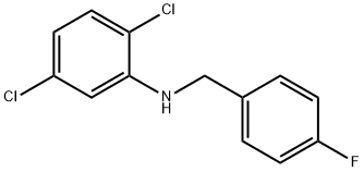 2,5-Dichloro-N-(4-fluorobenzyl)aniline, 97% Struktur