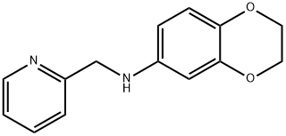 2-Pyridinemethanamine,  N-(2,3-dihydro-1,4-benzodioxin-6-yl)- Struktur