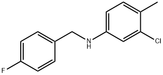 3-Chloro-N-(4-fluorobenzyl)-4-Methylaniline, 97% Struktur