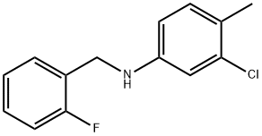 3-Chloro-N-(2-fluorobenzyl)-4-Methylaniline, 97% Struktur