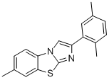 2-(2,5-DIMETHYLPHENYL)-7-METHYLIMIDAZO[2,1-B]BENZOTHIAZOLE Struktur