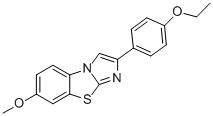 2-(4-ETHOXYPHENYL)-7-METHOXYIMIDAZO[2,1-B]BENZOTHIAZOLE Struktur