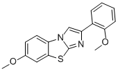 7-METHOXY-2-(2-METHOXYPHENYL)IMIDAZO[2,1-B]BENZOTHIAZOLE Struktur