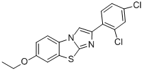 2-(2,4-DICHLOROPHENYL)-7-ETHOXYIMIDAZO[2,1-B]BENZOTHIAZOLE Struktur