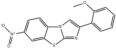 2-(2-METHOXYPHENYL)-7-NITROIMIDAZO[2,1-B]BENZOTHIAZOLE Struktur