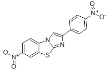 7-NITRO-2-(4-NITROPHENYL)IMIDAZO[2,1-B]BENZOTHIAZOLE Struktur