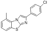 2-(4-CHLOROPHENYL)-5-METHYLIMIDAZO[2,1-B]BENZOTHIAZOLE Struktur