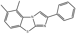 5,6-DIMETHYL-2-PHENYLIMIDAZO[2,1-B]BENZOTHIAZOLE Struktur