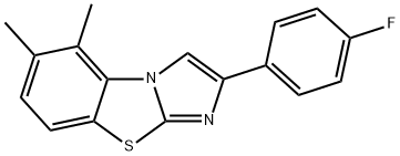 5,6-DIMETHYL-2-(4-FLUOROPHENYL)IMIDAZO[2,1-B]BENZOTHIAZOLE Struktur