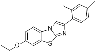 2-(2,4-DIMETHYLPHENYL)-7-ETHOXYIMIDAZO[2,1-B]BENZOTHIAZOLE Struktur