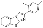 2-(2,4-DIMETHYLPHENYL)-5-METHYLIMIDAZO[2,1-B]BENZOTHIAZOLE Struktur