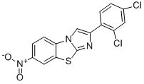 2-(2,4-DICHLOROPHENYL)-7-NITROIMIDAZO[2,1-B]BENZOTHIAZOLE Struktur