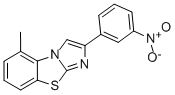 5-METHYL-2-(3-NITROPHENYL)IMIDAZO[2,1-B]BENZOTHIAZOLE Struktur