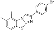 2-(4-BROMOPHENYL)-5,6-DIMETHYLIMIDAZO[2,1-B]BENZOTHIAZOLE Struktur