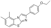 5,6-DIMETHYL-2-(4-ETHOXYPHENYL)IMIDAZO[2,1-B]BENZOTHIAZOLE Struktur