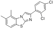 2-(2,4-DICHLOROPHENYL)-5,6-DIMETHYLIMIDAZO[2,1-B]BENZOTHIAZOLE Struktur