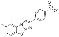 5,6-DIMETHYL-2-(4-NITROPHENYL)IMIDAZO[2,1-B]BENZOTHIAZOLE Struktur