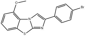 2-(4-BROMOPHENYL)-5-METHOXYIMIDAZO[2,1-B]BENZOTHIAZOLE Struktur