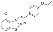 2-(4-ETHOXYPHENYL)-5-METHOXYIMIDAZO[2,1-B]BENZOTHIAZOLE Struktur