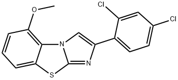 2-(2,4-DICHLOROPHENYL)-5-METHOXYIMIDAZO[2,1-B]BENZOTHIAZOLE Struktur