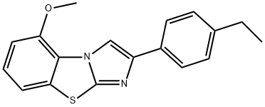 2-(4-ETHYLPHENYL)-5-METHOXYIMIDAZO[2,1-B]BENZOTHIAZOLE Struktur