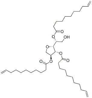 Sorbitan, tri-10-undecenoate Struktur