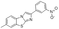 7-METHYL-2-(3-NITROPHENYL)IMIDAZO[2,1-B]BENZOTHIAZOLE Struktur