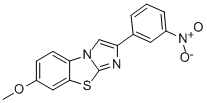 7-METHOXY-2-(3-NITROPHENYL)IMIDAZO[2,1-B]BENZOTHIAZOLE Struktur