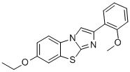 7-ETHOXY-2-(2-METHOXYPHENYL)IMIDAZO[2,1-B]BENZOTHIAZOLE Struktur