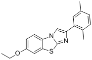 2-(2,5-DIMETHYLPHENYL)-7-ETHOXYIMIDAZO[2,1-B]BENZOTHIAZOLE Struktur