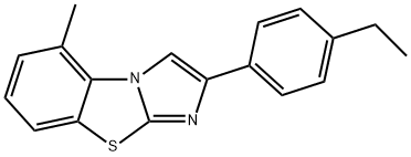 2-(4-ETHYLPHENYL)-5-METHYLIMIDAZO[2,1-B]BENZOTHIAZOLE Struktur