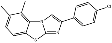 2-(4-CHLOROPHENYL)-5,6-DIMETHYLIMIDAZO[2,1-B]BENZOTHIAZOLE Struktur