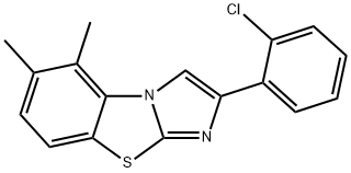 2-(2-CHLOROPHENYL)-5,6-DIMETHYLIMIDAZO[2,1-B]BENZOTHIAZOLE Struktur