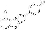 2-(4-CHLOROPHENYL)-5-METHOXYIMIDAZO[2,1-B]BENZOTHIAZOLE Struktur