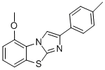 5-METHOXY-2-(4-METHYLPHENYL)IMIDAZO[2,1-B]BENZOTHIAZOLE Struktur