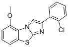 2-(2-CHLOROPHENYL)-5-METHOXYIMIDAZO[2,1-B]BENZOTHIAZOLE Struktur