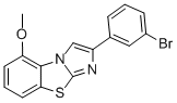 2-(3-BROMOPHENYL)-5-METHOXYIMIDAZO[2,1-B]BENZOTHIAZOLE Struktur