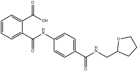 2-[(4-{[(TETRAHYDRO-2-FURANYLMETHYL)AMINO]-CARBONYL}ANILINO)CARBONYL]BENZOIC ACID Struktur